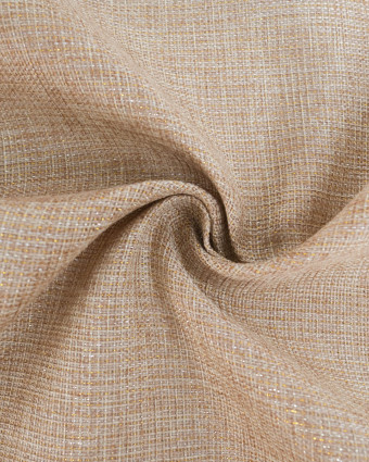 Toile de Jute Noël Scintillant Fond Naturel - Mercerine