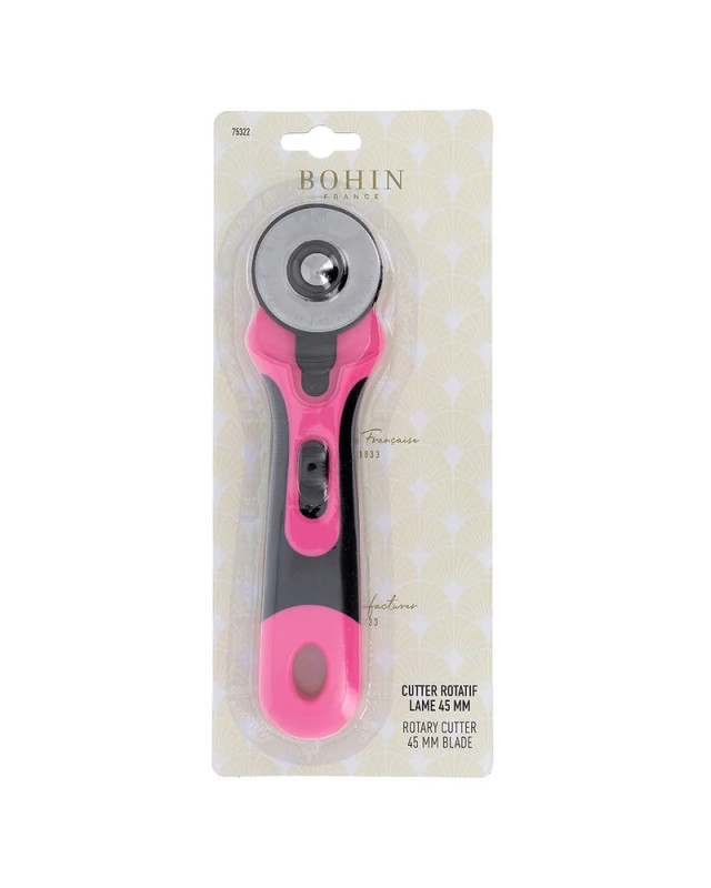Cutter Rotatif 45mm Rose - Bohin - Mercerine