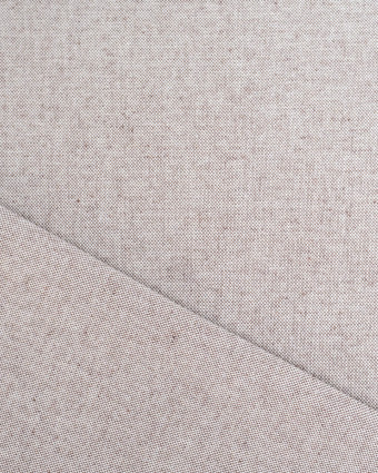 Toile Panama Effet Lin Marron - Mercerine