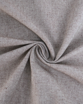 Toile Panama Effet Lin Marron - Mercerine