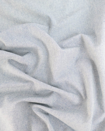Toile Panama Effet Lin Bleu Clair- Mercerine