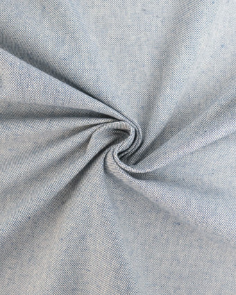 Toile Panama Effet Lin Bleu Clair - Mercerine