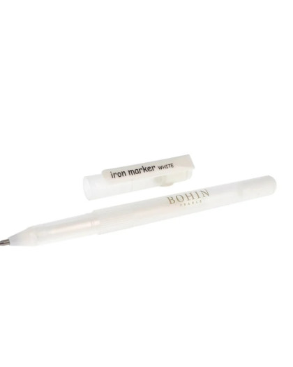 Stylo Blanc Effaçable au Fer et à L'eau  - Bohin - Mercerine