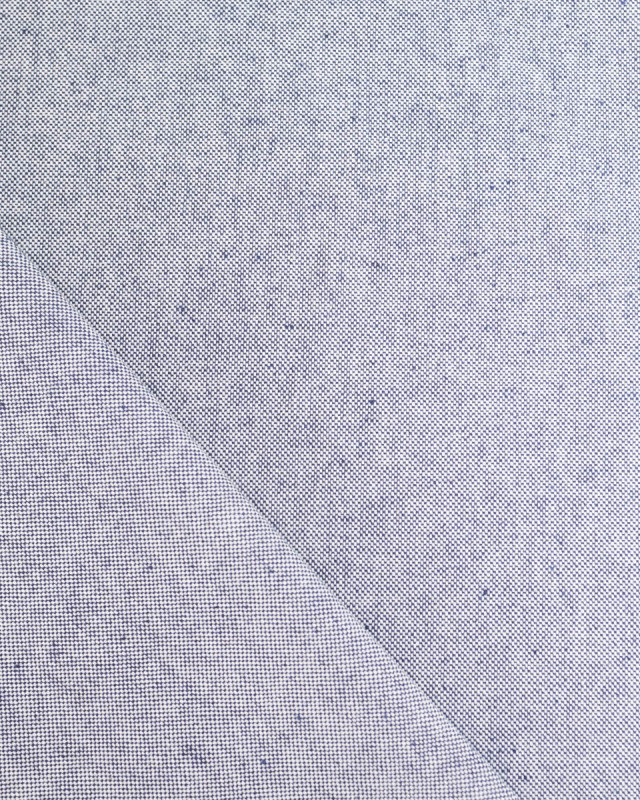 Toile Panama Effet Lin Bleu Marine - Mercerine