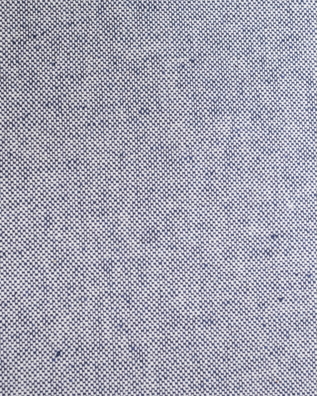 Toile Panama Effet Lin Bleu Marine - Mercerine