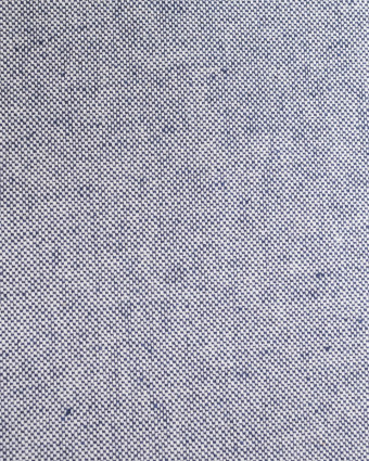 Toile Panama Effet Lin Bleu Marine - Mercerine