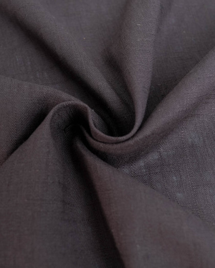 Tissu Lin Ramie Gris Orage - Mercerine