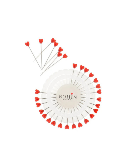 Epingles Coeur Rouge - Bohin - Mercerine