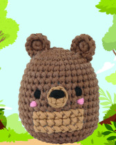 Kit de Crochet Amigurumi Ours Brun - DMC