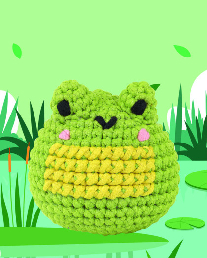 Kit de Crochet Grenouille Ours Brun - DMC - Mercerine