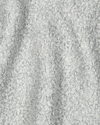 Tissu Petites Petites Bouclettes Envers Polaire Light Grey 