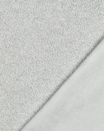 Tissu Petites Petites Bouclettes Envers Polaire Light Grey 