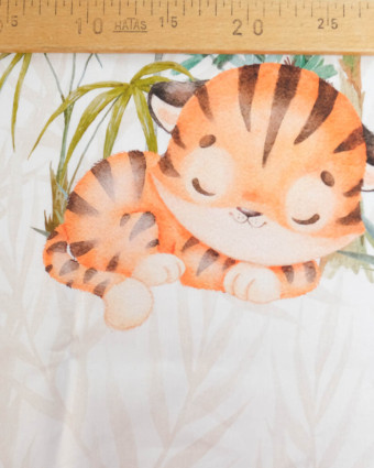 Panneau 3D Turbulette Enfant Coton Petit Tigre - Mercerine