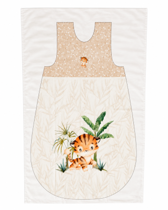 Tissu Turbulette Enfant Coton Petit Tigre - Mercerine