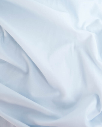 Tissu Coton Sanforisé Bleu Bébé Pablo - Mercerine