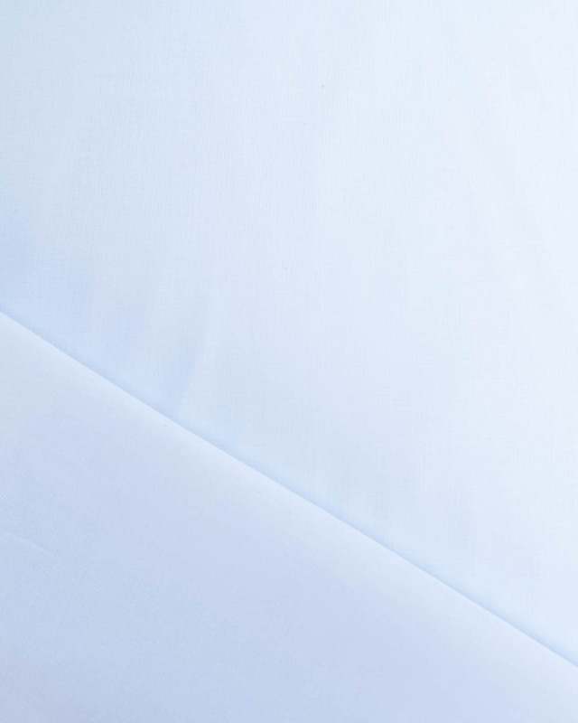 Toile de Coton Sanforisée Bleu Bébé - Mercerine