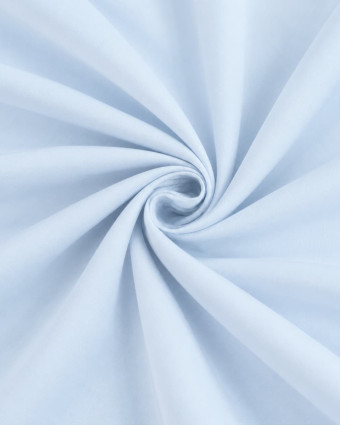 Toile de Coton Sanforisée Bleu Bébé - Mercerine