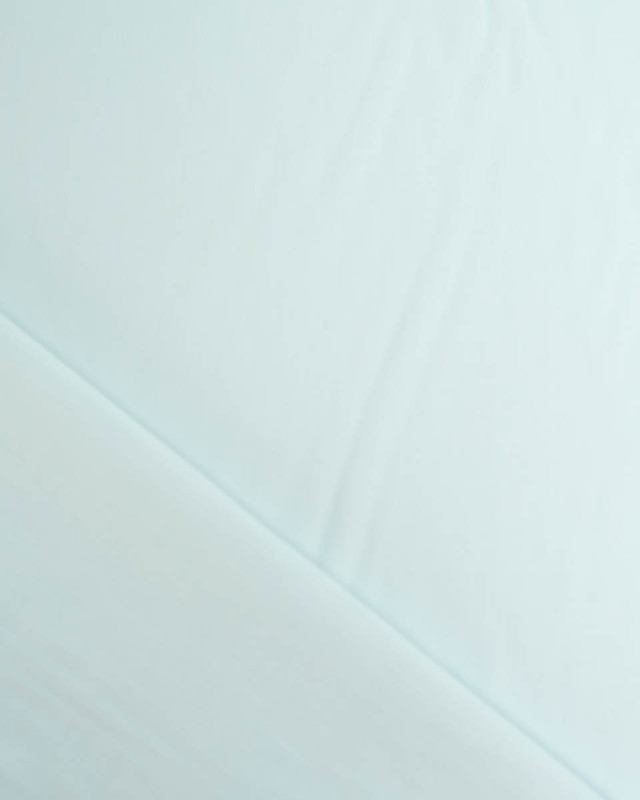 Toile de Coton Sanforisée Bleu Menthe - Mercerine