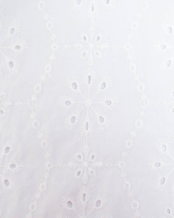 Broderie Anglaise Jardin Blanc - Mercerine