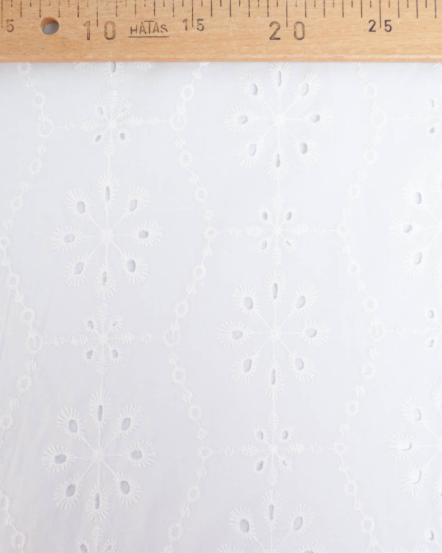 Broderie Anglaise Jardin Blanc - Mercerine