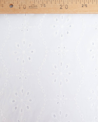Broderie Anglaise Jardin Blanc - Mercerine
