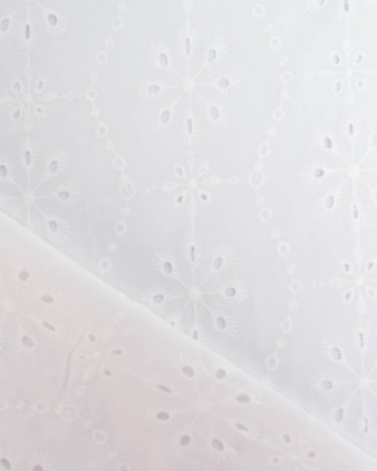Broderie Anglaise Jardin Blanc - Mercerine