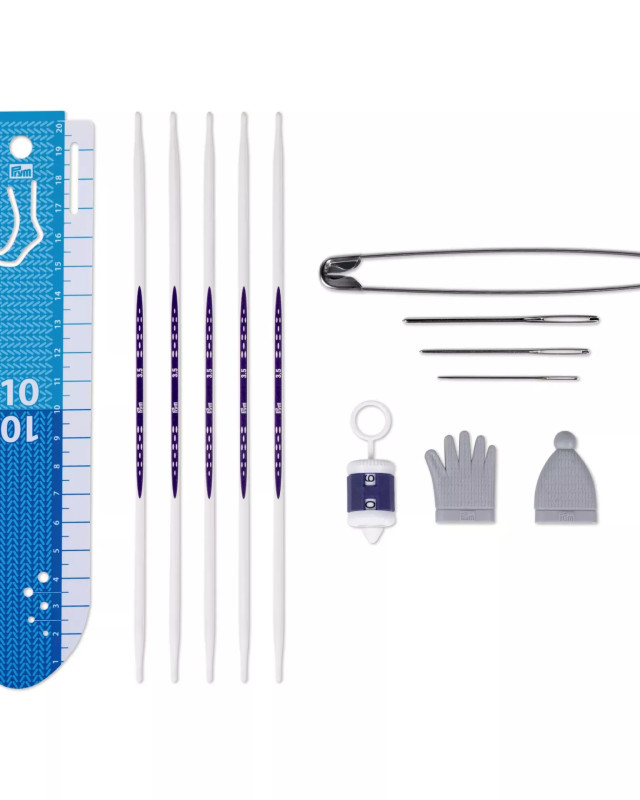 Kit de débutant "Tricoter des Chaussettes" - Prym - Mercerine