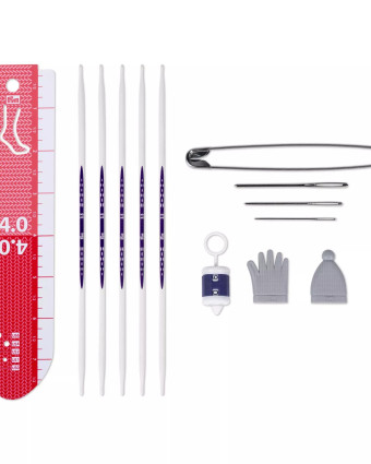 Kit de débutant "Tricoter des Chaussettes" - Prym - Mercerine