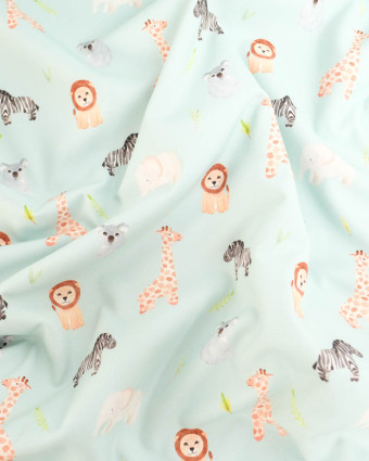 Softshell Animaux Savane Celadon - Mercerine