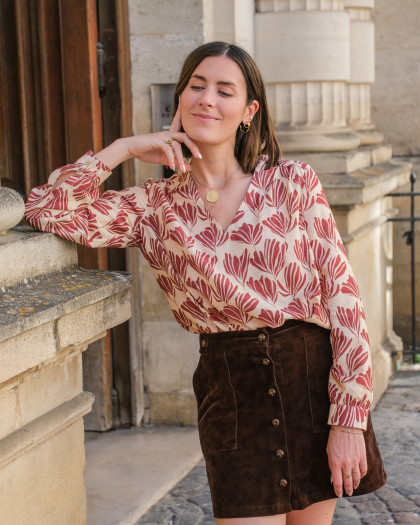 Patron blouse Litchi Rose – Pochette – Mercerine