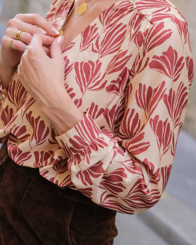 Patron blouse Litchi Rose – PDF – Mercerine