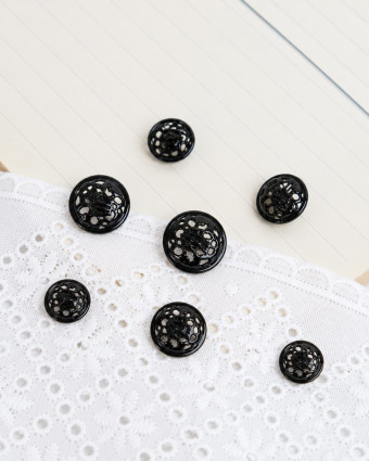 Bouton Rond Ajourés Brillant - Mercerine