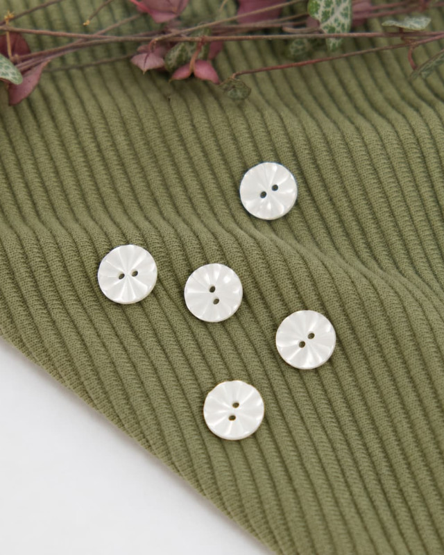 Bouton Rond Effet Fleur - Mercerine