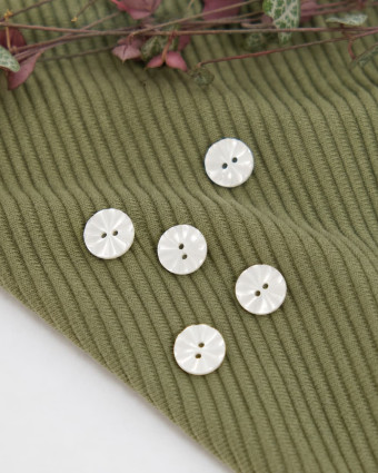 Bouton Rond Effet Fleur - Mercerine