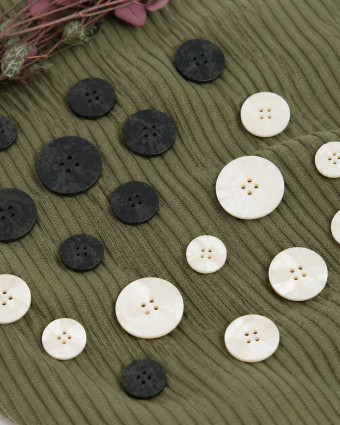 Bouton rond Effet Marbre Pailleté - Mercerine