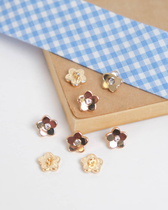Bouton Fleur Diamant - Mercerine