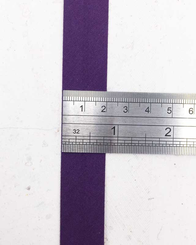 Biais Frou Frou violet foncé x1m