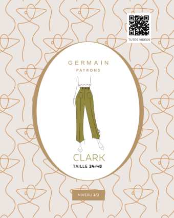 Patron Pantalon Clark - Taille - Germain Patrons - Mercerine