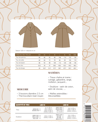 Patron Manteau Scarlett– Germain Patrons - Mercerine