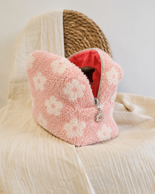 Kit Couture Duo de Trousse Octobre Rose - Sherpa Rose - Mercerine