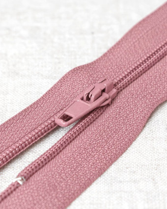 Fermeture Vieux Rose - Non Séparable - Mercerine