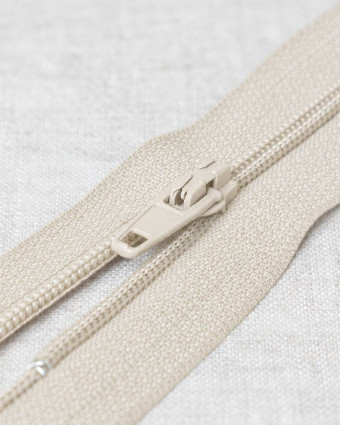 Fermeture Ecru 35 cm - Non Séparable - Mercerine