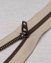 Fermeture Jean Beige 8 cm - Non séparable