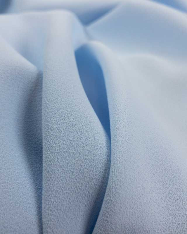 Crêpe bleu ciel Clara x10cm -  Mercerine