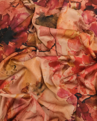 Tissu Satin Effet Soie Vintage - Mercerine