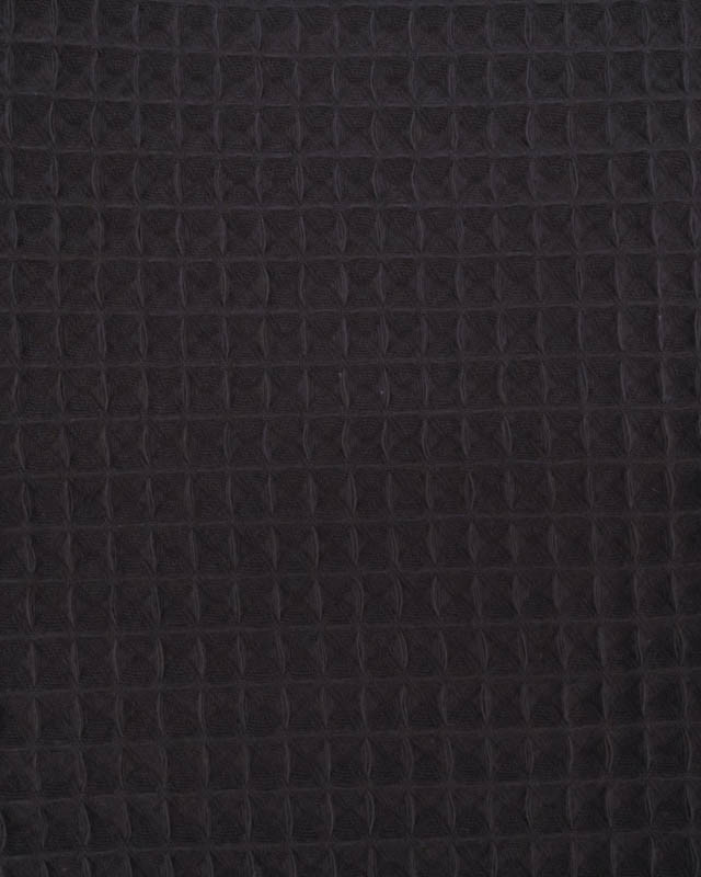Tissu nid d'abeille anthracite Oekotex - Tissu au mètre - Mercerine