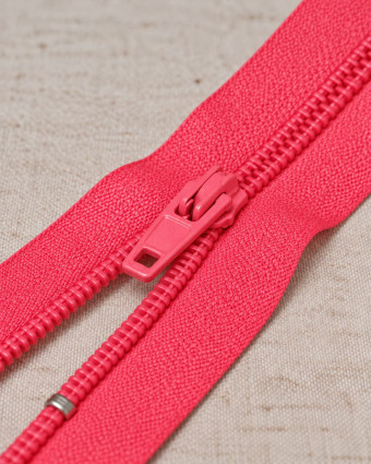 Fermeture Rose vif - non séparable - Mercerine
