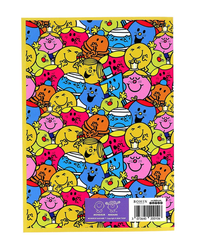 Carnet créatif A5 - Collection Monsieur Madame - BOHIN - Mercerine