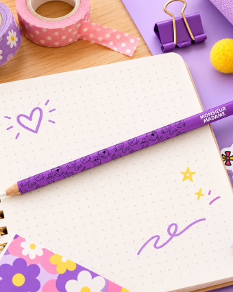 Crayon Blanc Monsieur Madame – Accessoire Créatif - Bohin - Mercerine