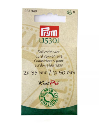 Connecteurs pour cordon plastique - Natural - Prym - Mercerine